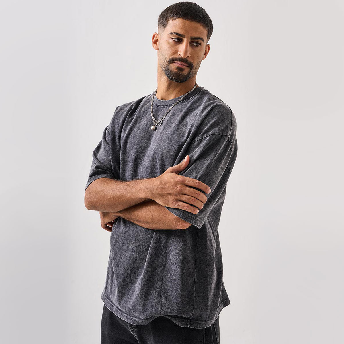 Washed oversized T-shirt supplier blank garment reference
