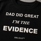 Close-up of warm-white Dad Did Great kids T-shirt print