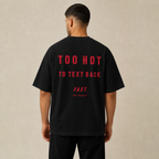 Too Hot Oversized Tee — black back fit